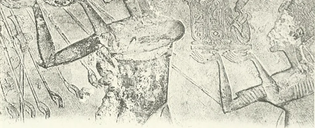 An illustration from The rock tombs of El Amarna, 1903, leaf 154