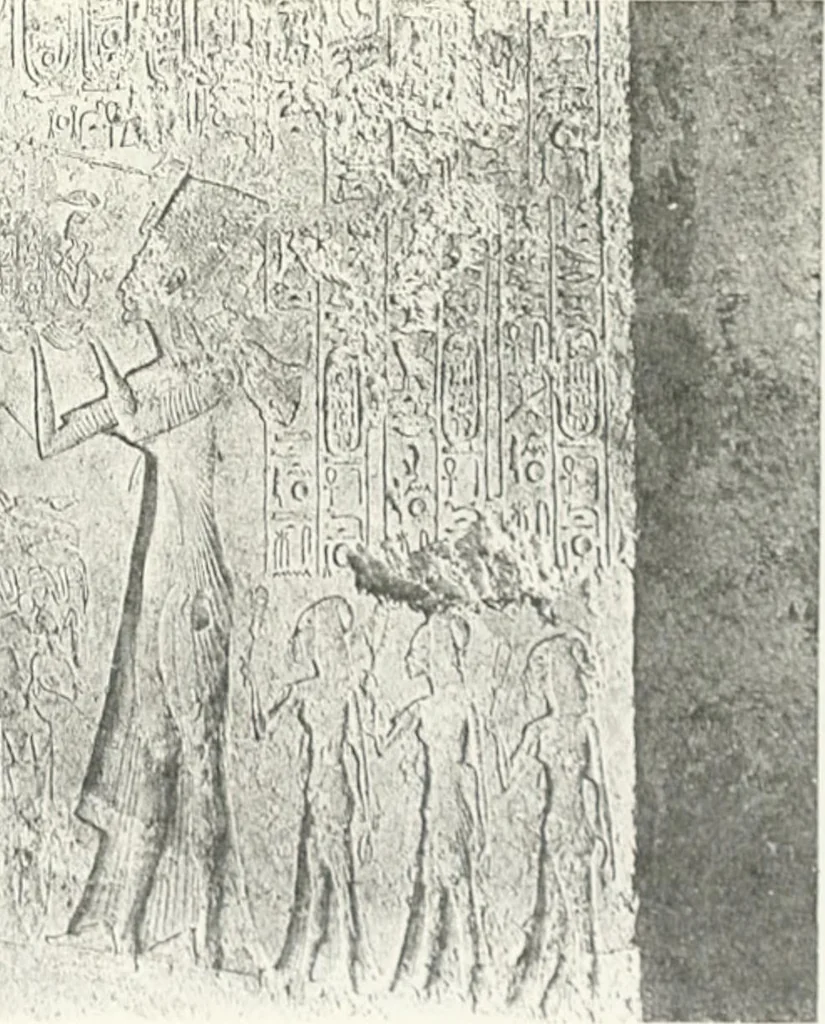 An illustration from The rock tombs of El Amarna, 1903, leaf 154