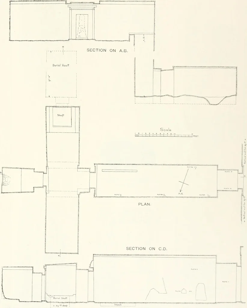 An illustration from The rock tombs of El Amarna, 1903, leaf 50