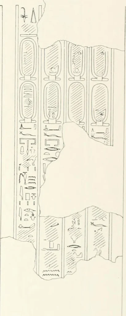 An illustration from The rock tombs of El Amarna, 1903, leaf 52