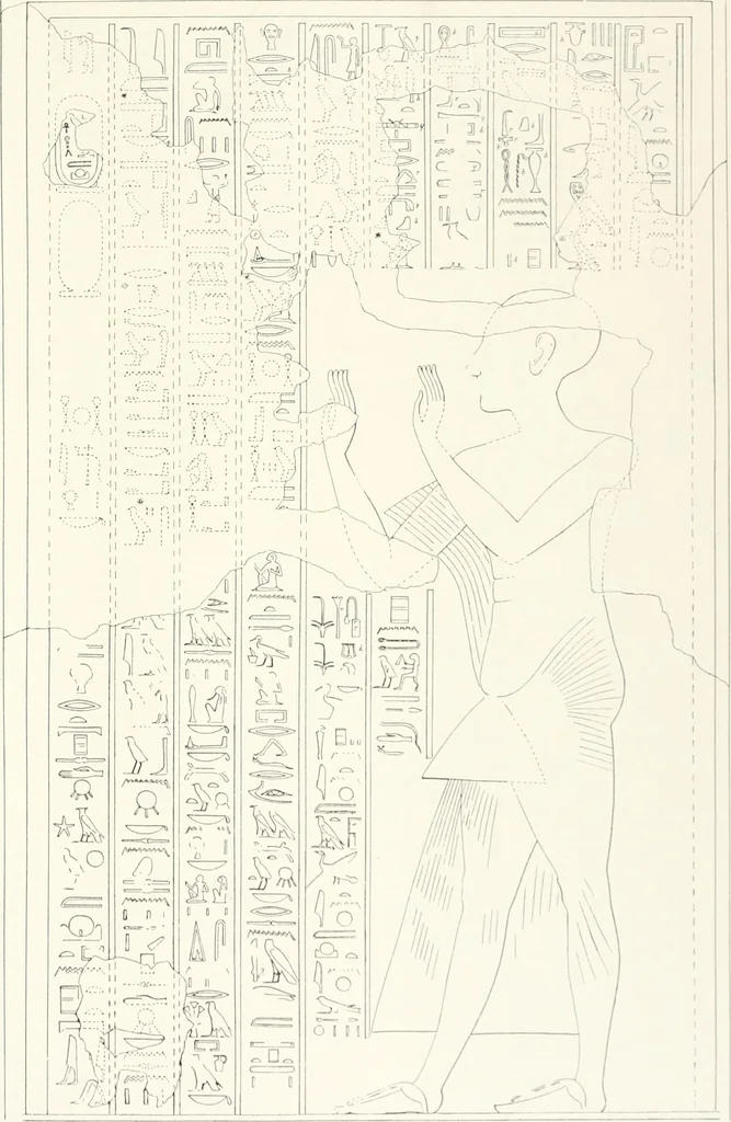 An illustration from The rock tombs of El Amarna, 1903, leaf 54