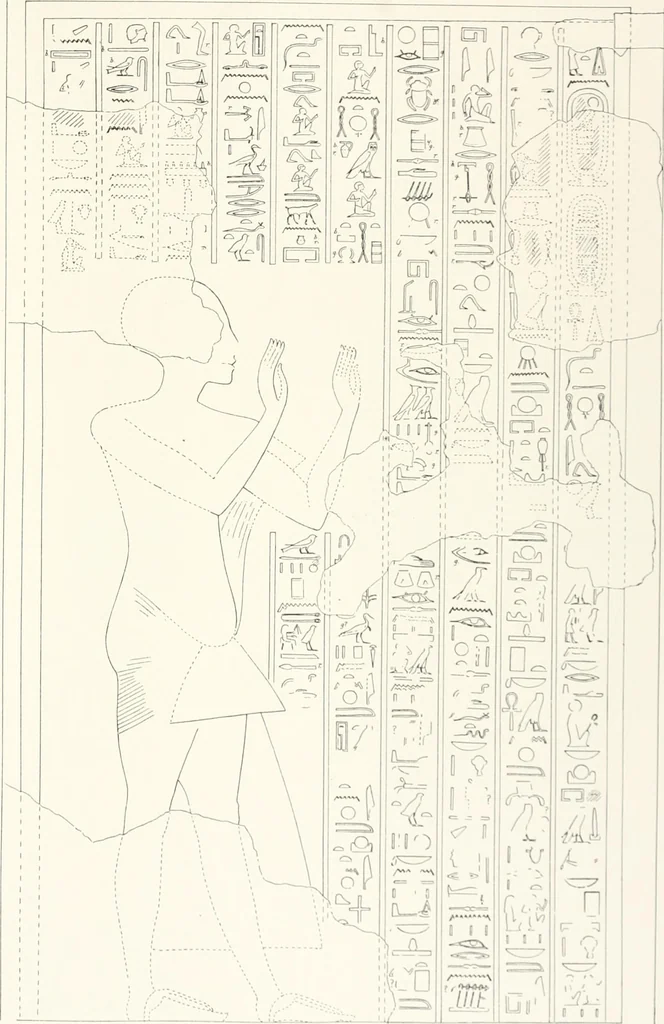 An illustration from The rock tombs of El Amarna, 1903, leaf 56