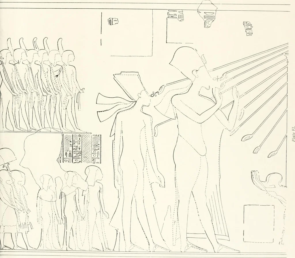 An illustration from The rock tombs of El Amarna, 1903, leaf 60