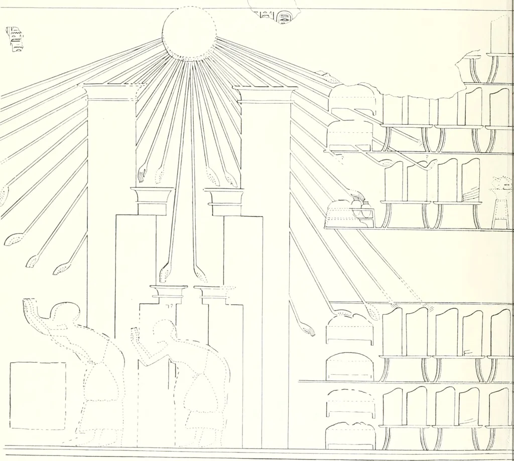 An illustration from The rock tombs of El Amarna, 1903, leaf 63