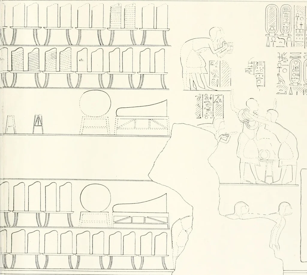 An illustration from The rock tombs of El Amarna, 1903, leaf 64