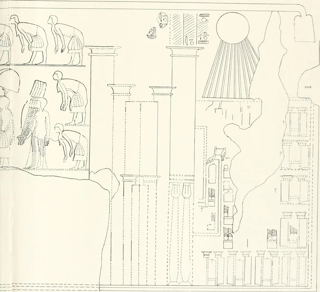 An illustration from The rock tombs of El Amarna, 1903, leaf 68