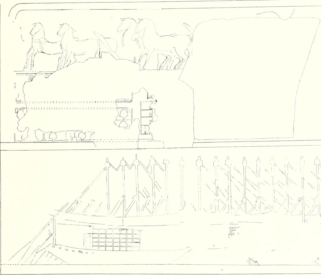An illustration from The rock tombs of El Amarna, 1903, leaf 71