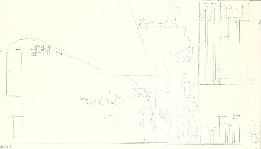 An illustration from The rock tombs of El Amarna, 1903, leaf 71