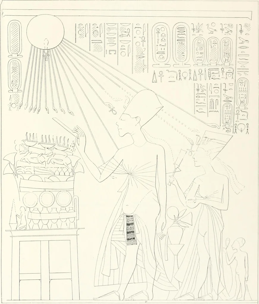 An illustration from The rock tombs of El Amarna, 1903, leaf 88