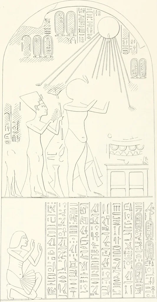 An illustration from The rock tombs of El Amarna, 1903, leaf 90