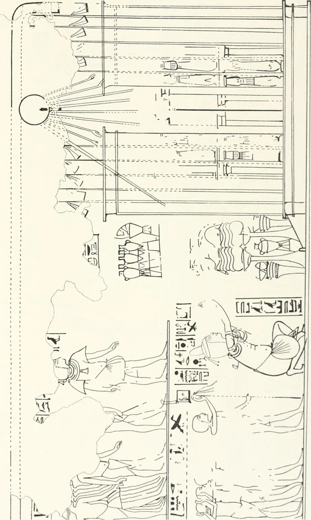 An illustration from The rock tombs of El Amarna, 1903, leaf 94