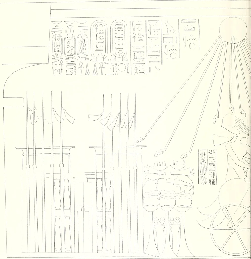 An illustration from The rock tombs of El Amarna, 1903, leaf 99