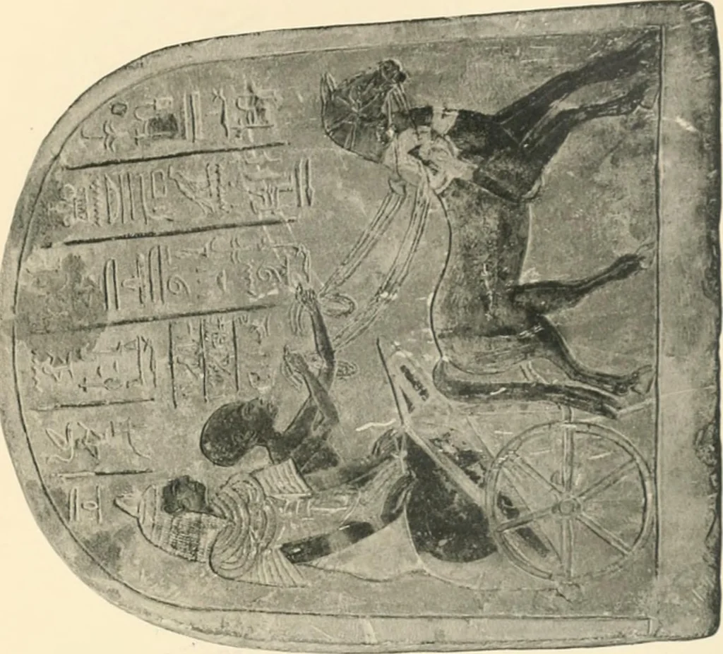An illustration from The rock tombs of El Amarna, 1903, leaf 100