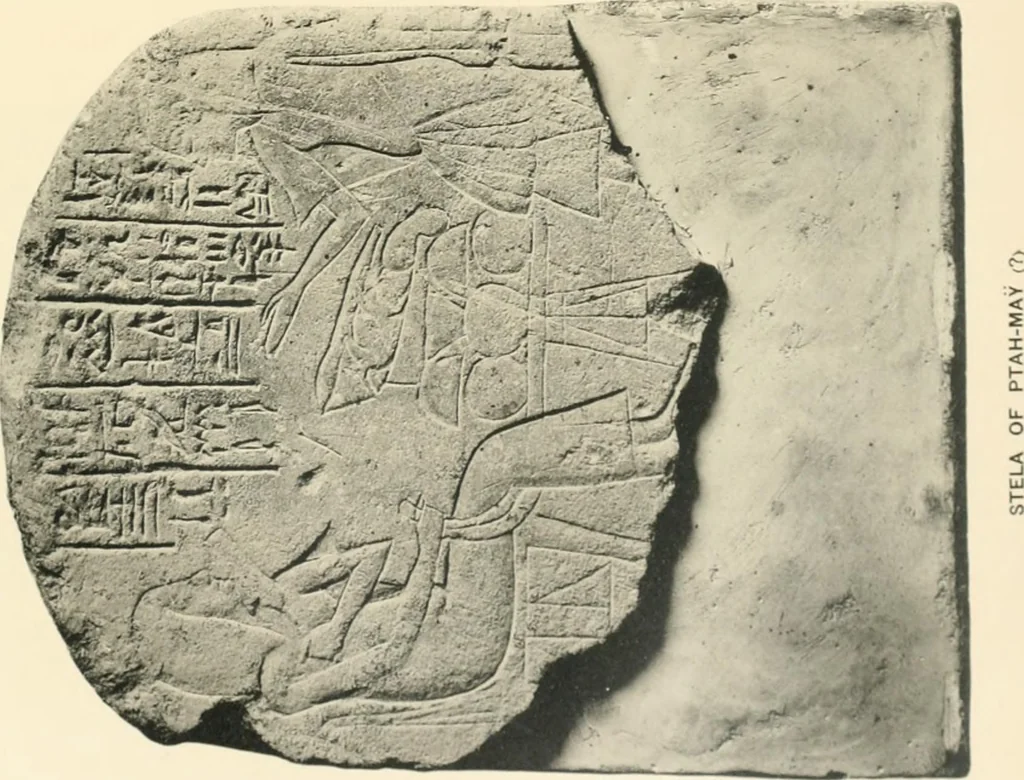 An illustration from The rock tombs of El Amarna, 1903, leaf 102