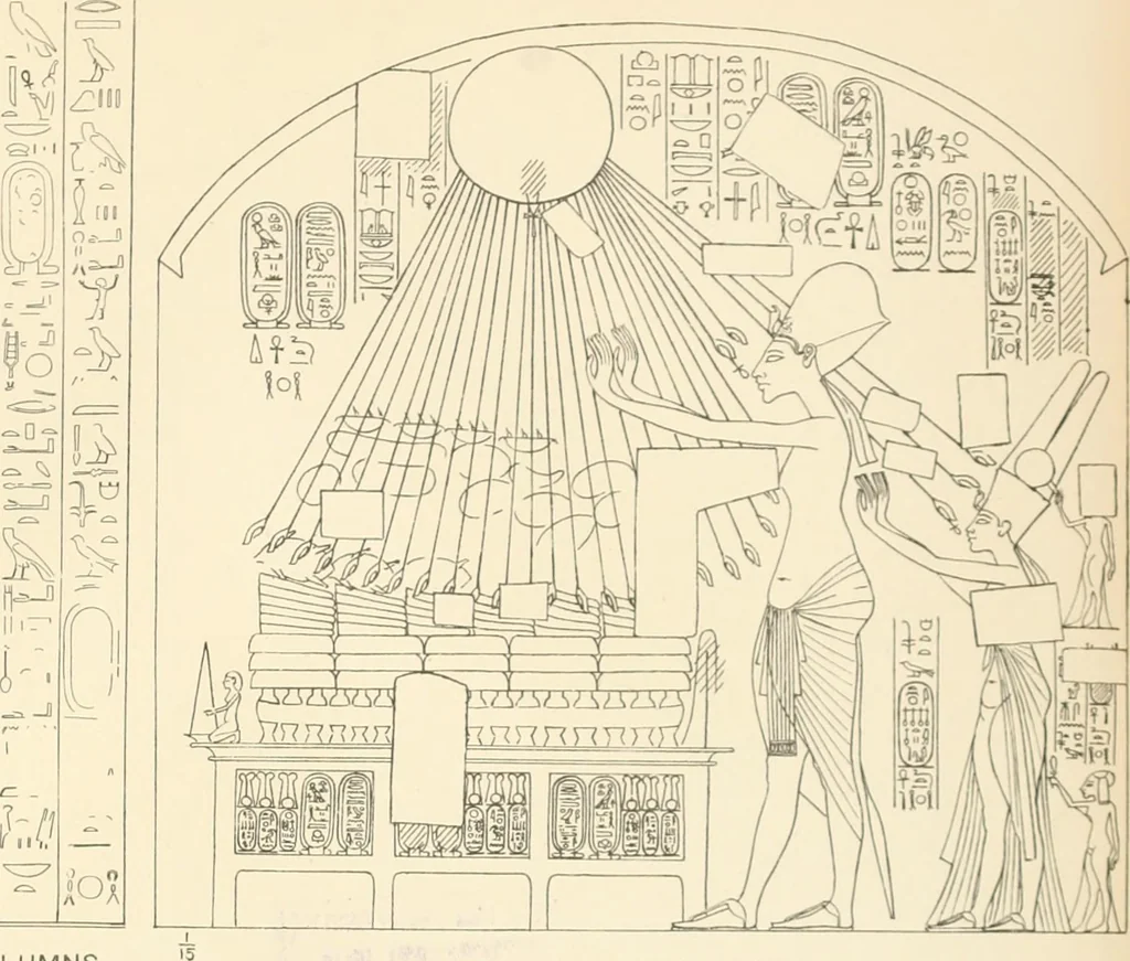 An illustration from The rock tombs of El Amarna, 1903, leaf 136