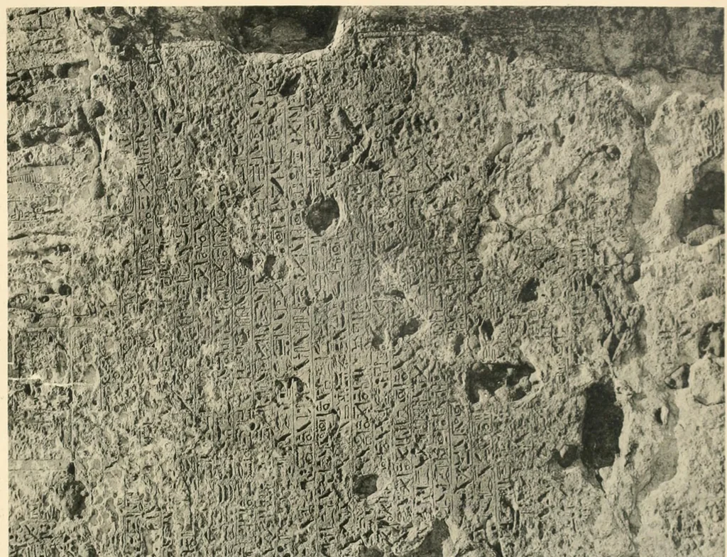 An illustration from The rock tombs of El Amarna, 1903, leaf 146