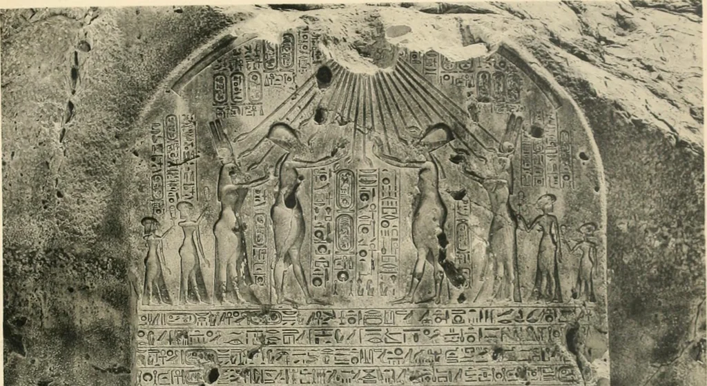 An illustration from The rock tombs of El Amarna, 1903, leaf 148