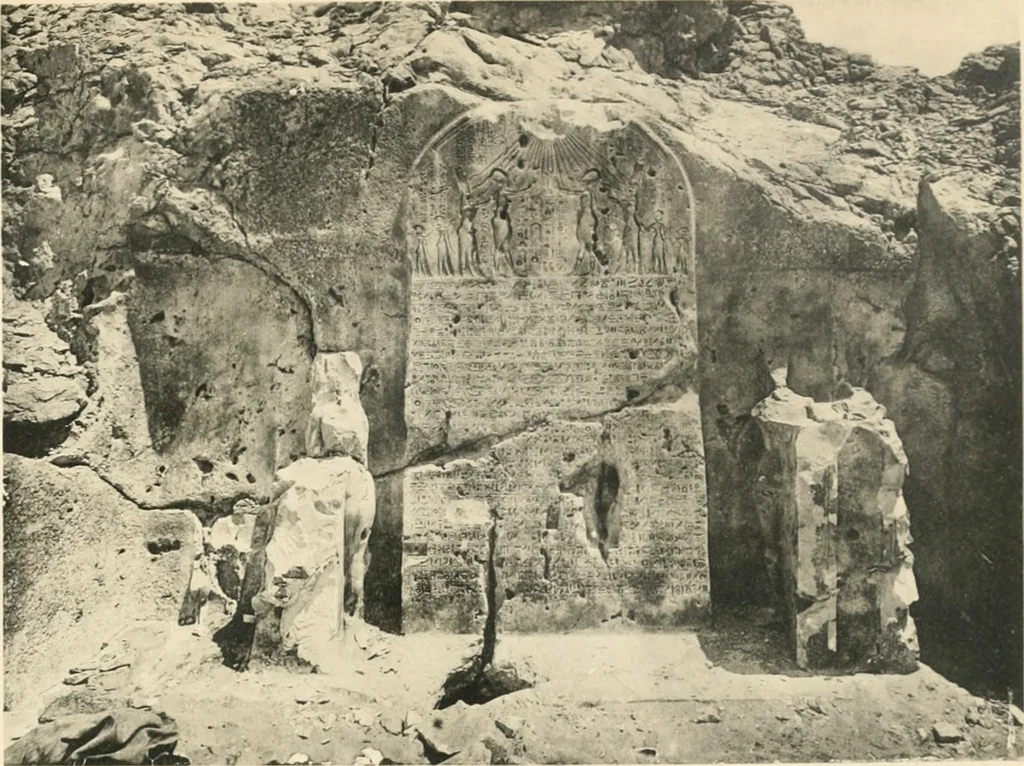 An illustration from The rock tombs of El Amarna, 1903, leaf 150