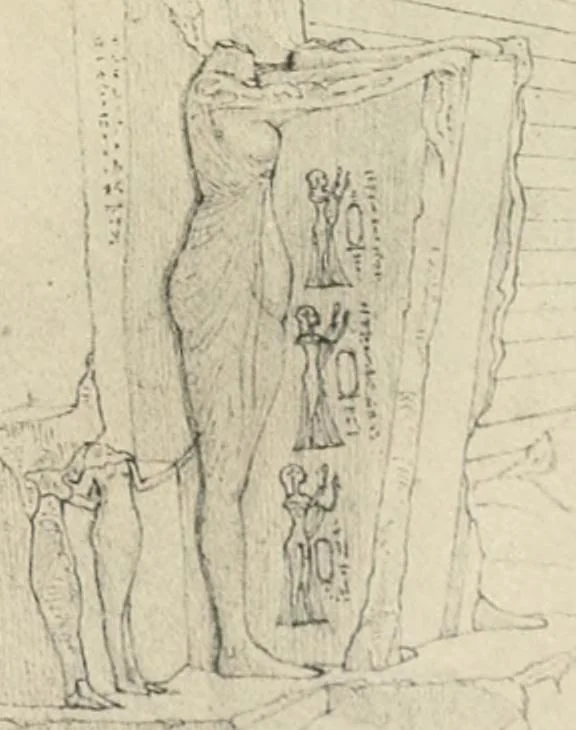 An illustration from The rock tombs of El Amarna, 1903, leaf 156