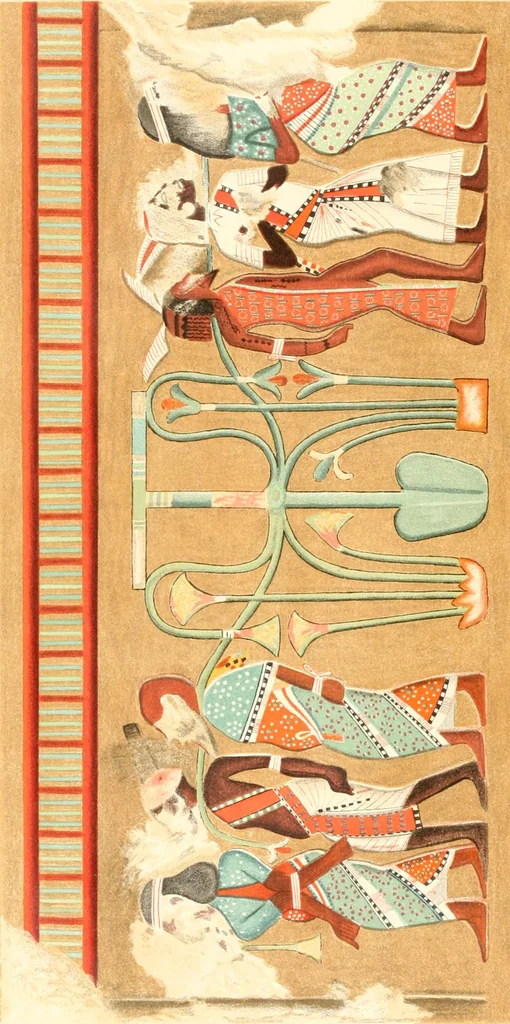 An illustration from The rock tombs of El Amarna, 1903, leaf 5