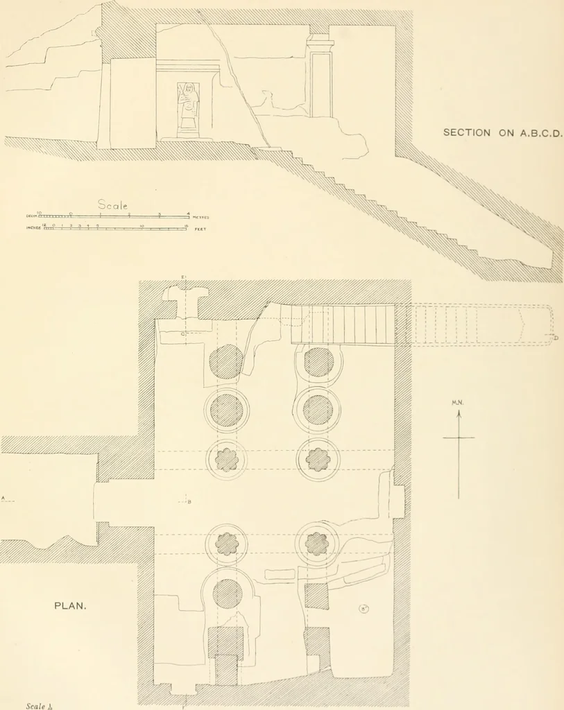 An illustration from The rock tombs of El Amarna, 1903, leaf 54