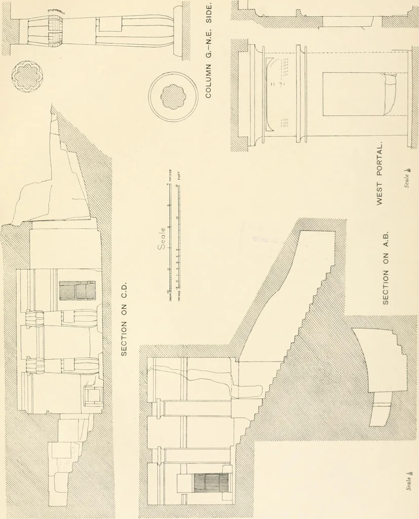 An illustration from The rock tombs of El Amarna, 1903, leaf 68