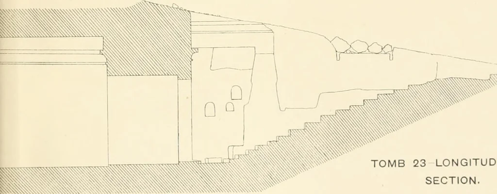An illustration from The rock tombs of El Amarna, 1903, leaf 72