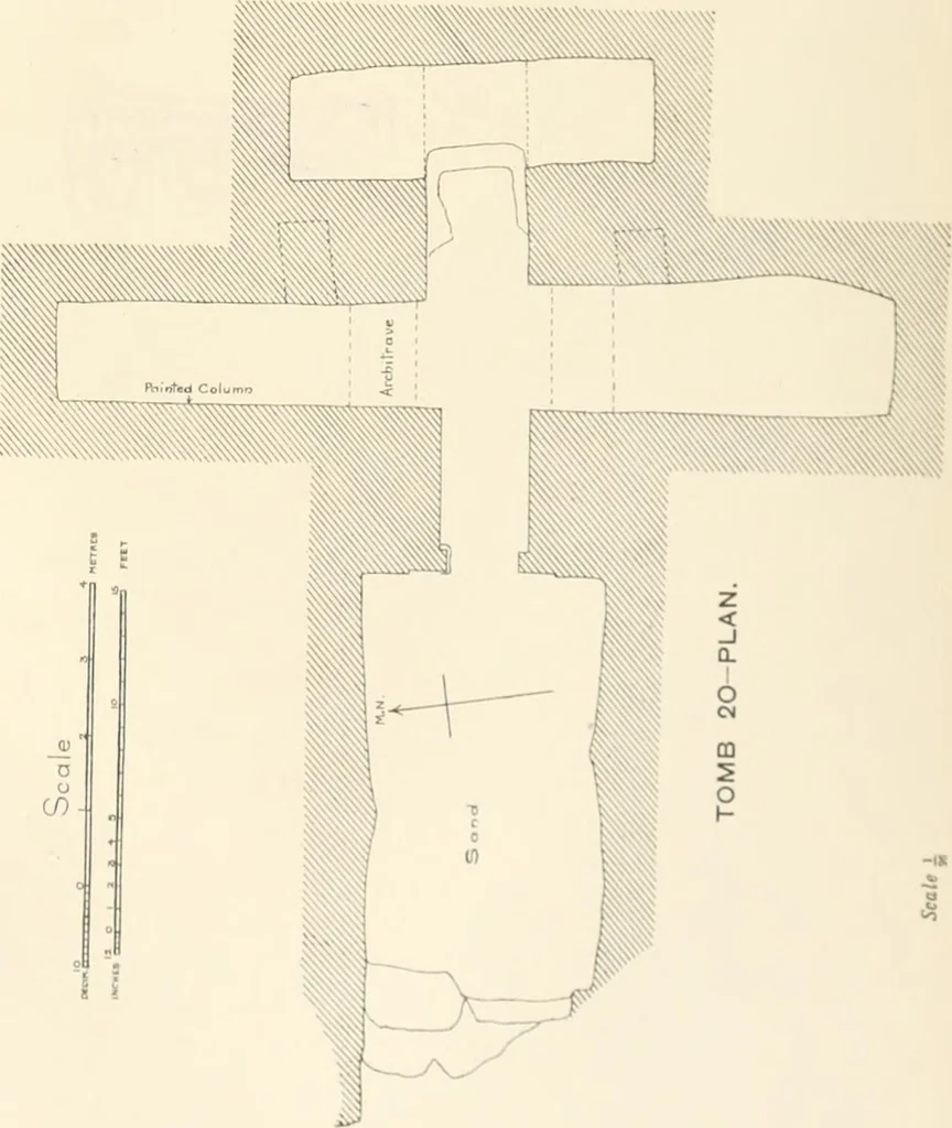 An illustration from The rock tombs of El Amarna, 1903, leaf 80