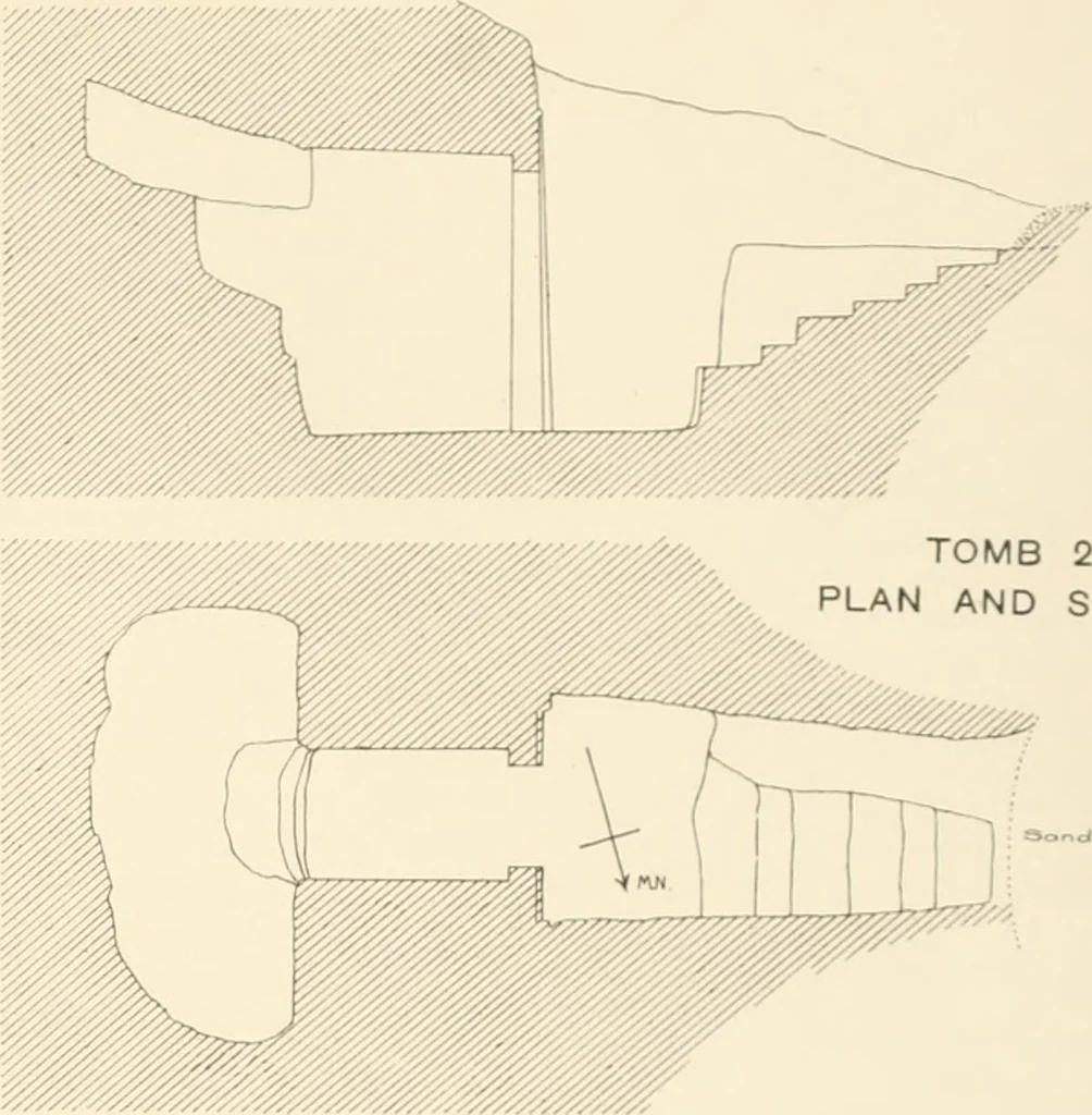 An illustration from The rock tombs of El Amarna, 1903, leaf 82