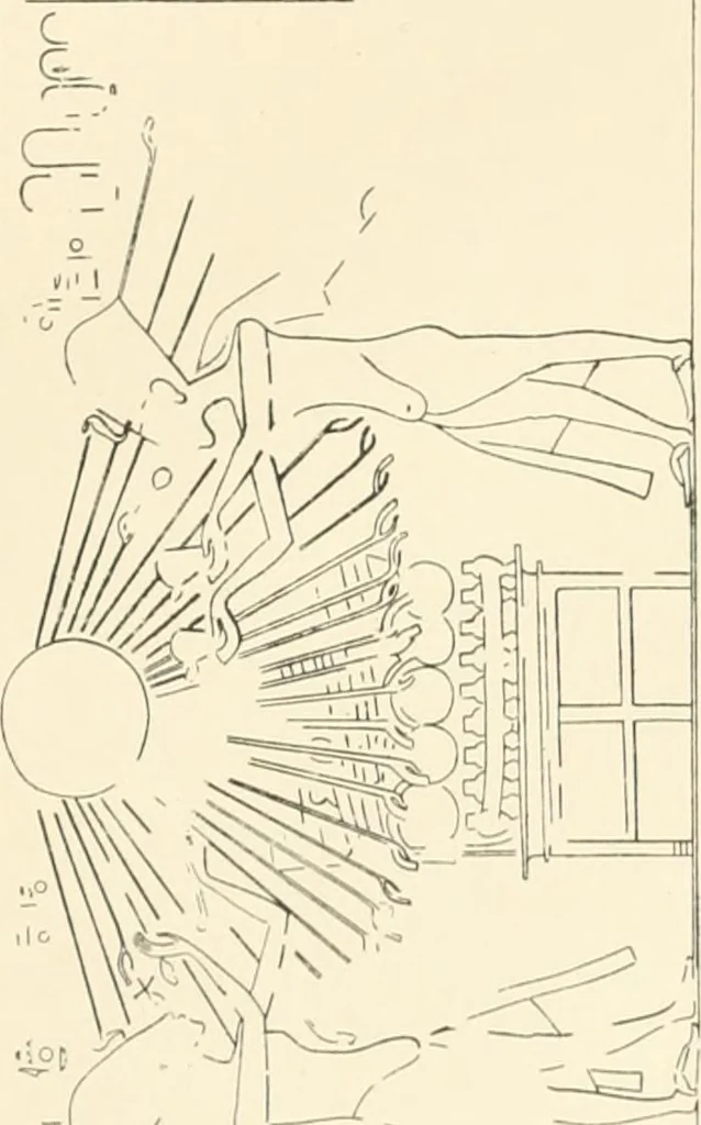 An illustration from The rock tombs of El Amarna, 1903, leaf 86