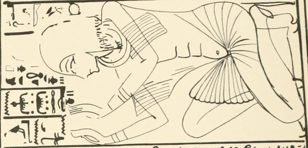 An illustration from The rock tombs of El Amarna, 1903, leaf 86