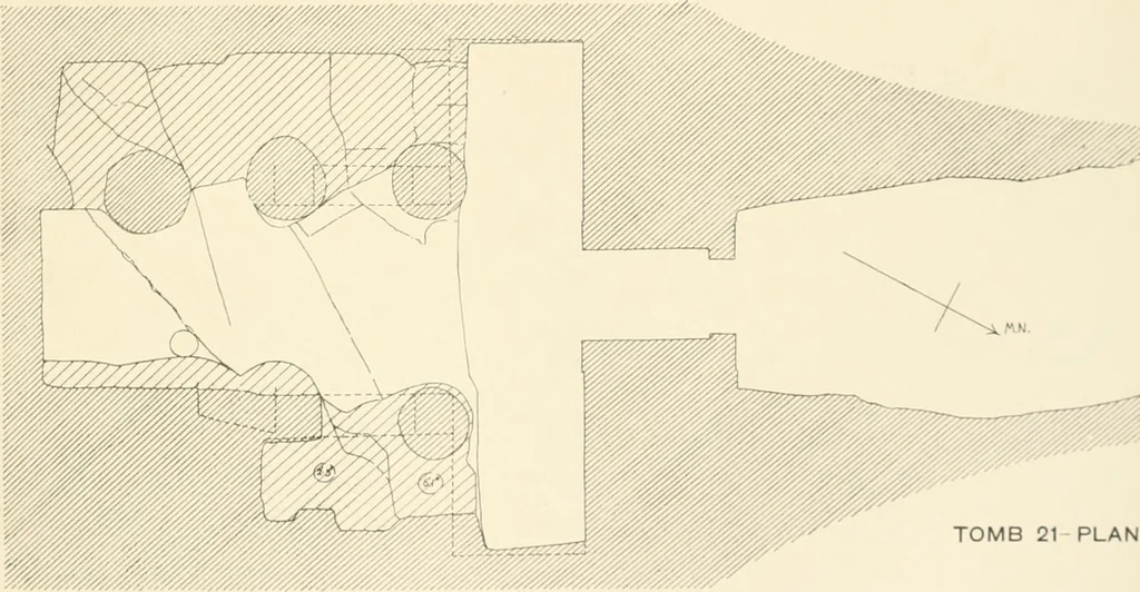 An illustration from The rock tombs of El Amarna, 1903, leaf 88