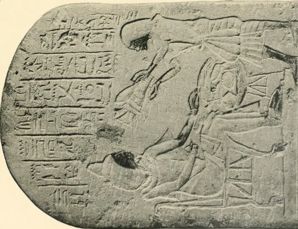 An illustration from The rock tombs of El Amarna, 1903, leaf 98