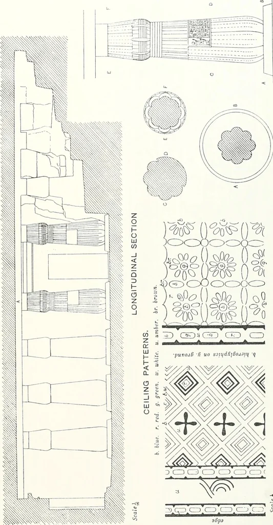 An illustration from The rock tombs of El Amarna, 1903, leaf 104