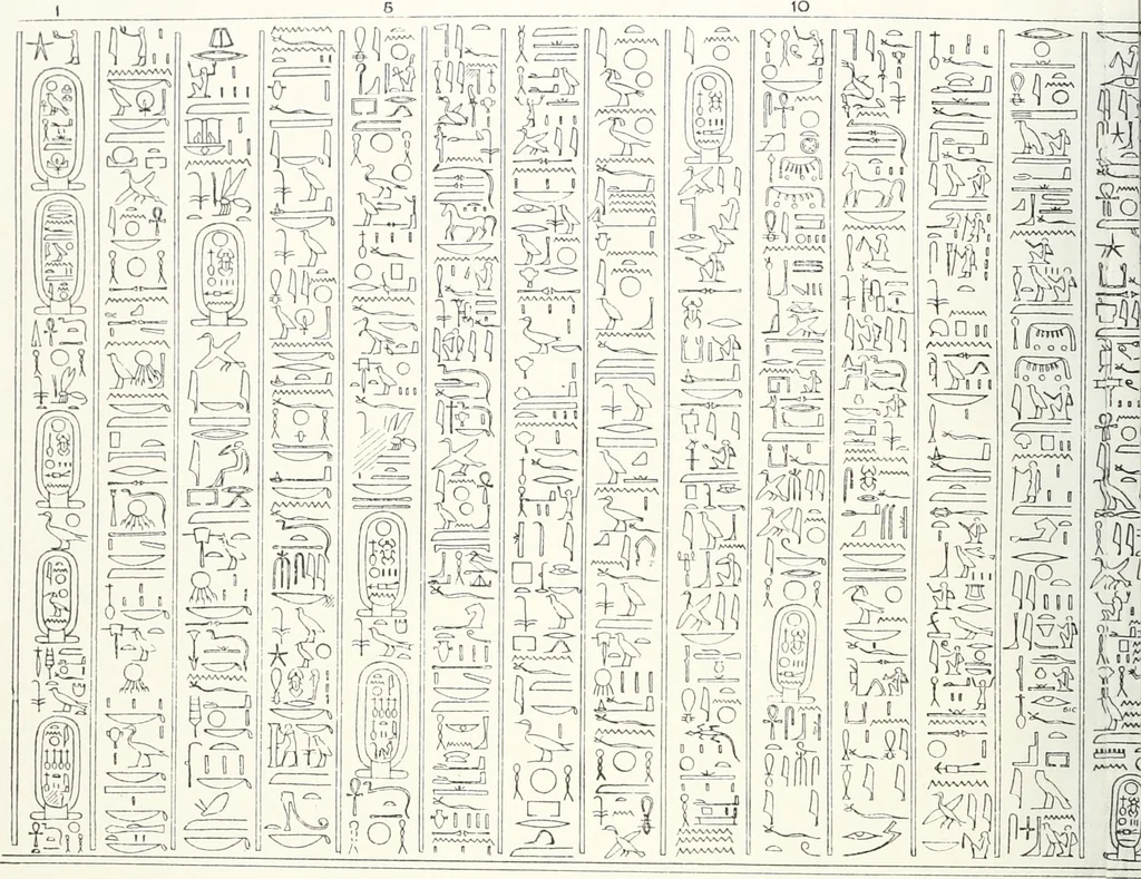 An illustration from The rock tombs of El Amarna, 1903, leaf 109