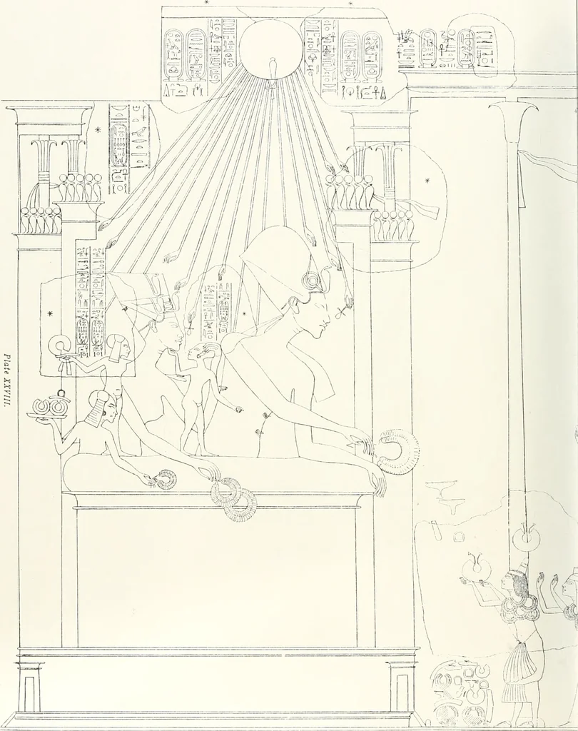 An illustration from The rock tombs of El Amarna, 1903, leaf 119