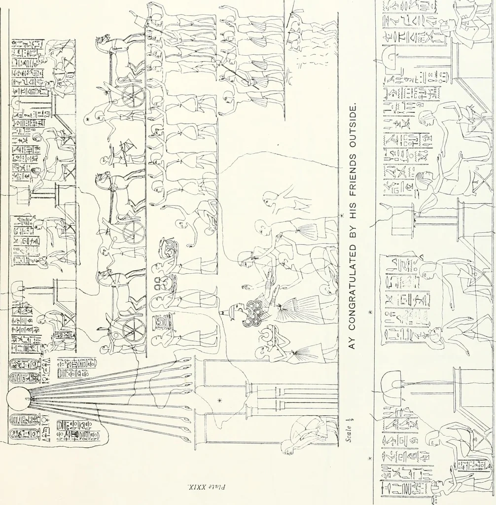 An illustration from The rock tombs of El Amarna, 1903, leaf 122