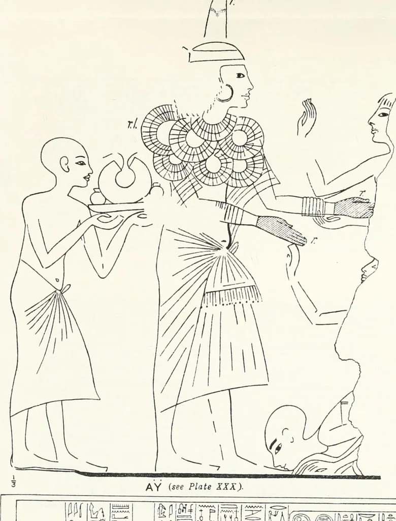 An illustration from The rock tombs of El Amarna, 1903, leaf 124