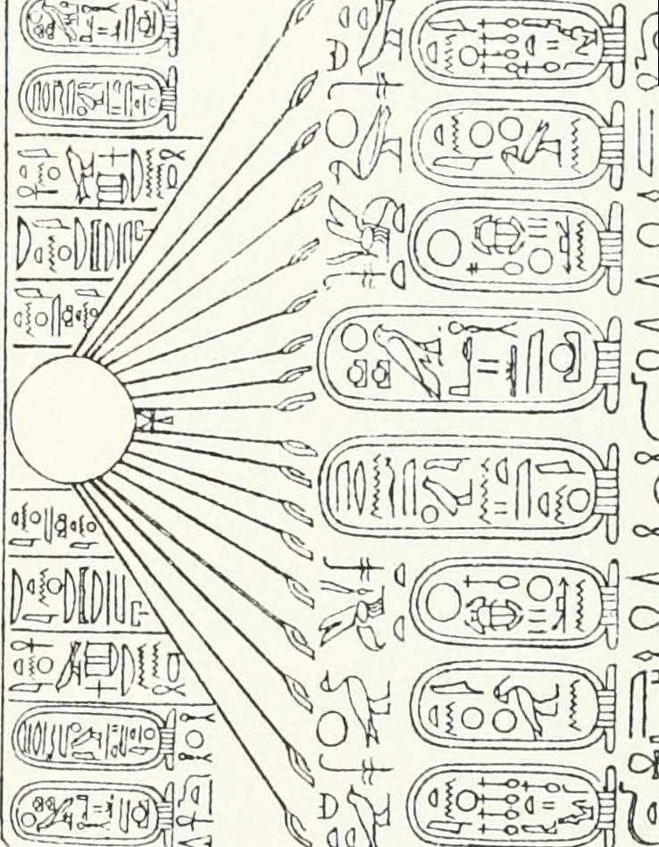 An illustration from The rock tombs of El Amarna, 1903, leaf 124