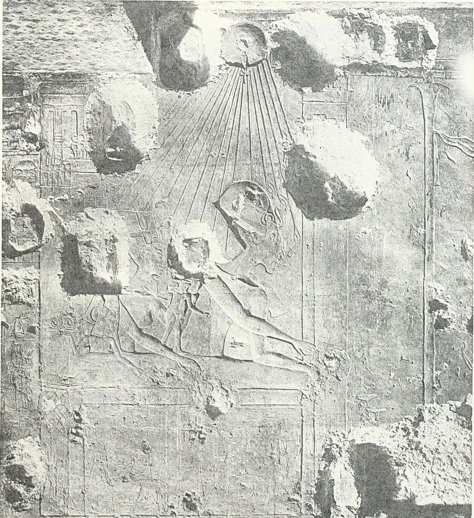 An illustration from The rock tombs of El Amarna, 1903, leaf 146