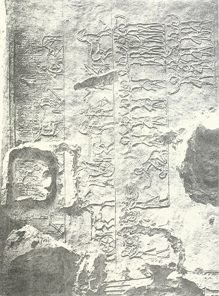 An illustration from The rock tombs of El Amarna, 1903, leaf 150