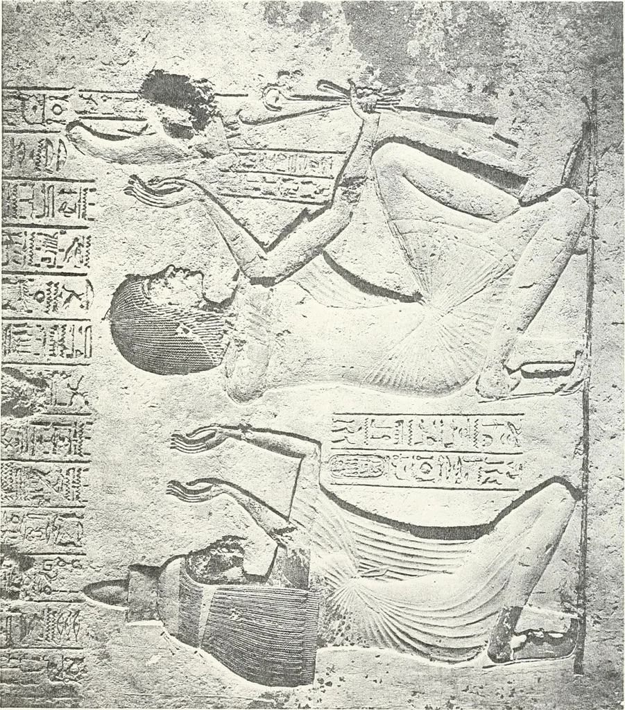 An illustration from The rock tombs of El Amarna, 1903, leaf 56