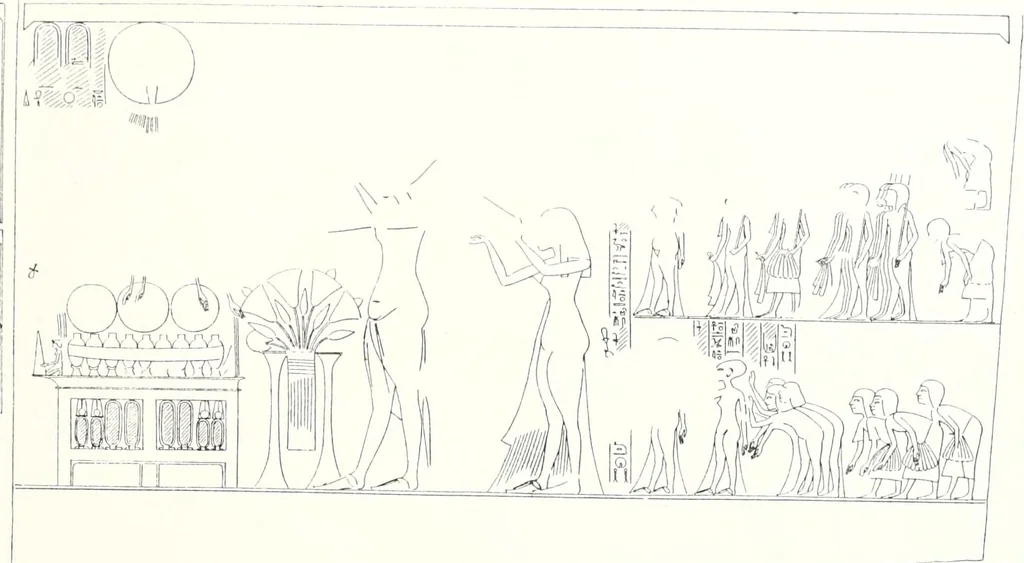 An illustration from The rock tombs of El Amarna, 1903, leaf 58