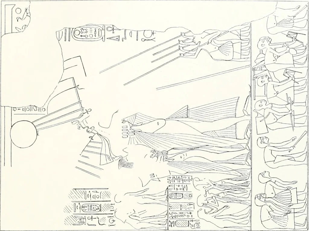 An illustration from The rock tombs of El Amarna, 1903, leaf 60