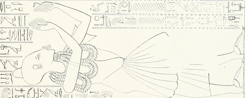 An illustration from The rock tombs of El Amarna, 1903, leaf 60
