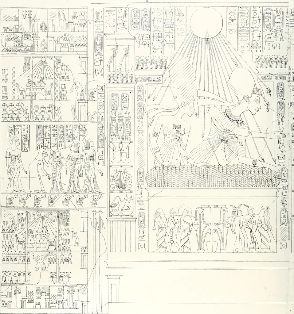An illustration from The rock tombs of El Amarna, 1903, leaf 63