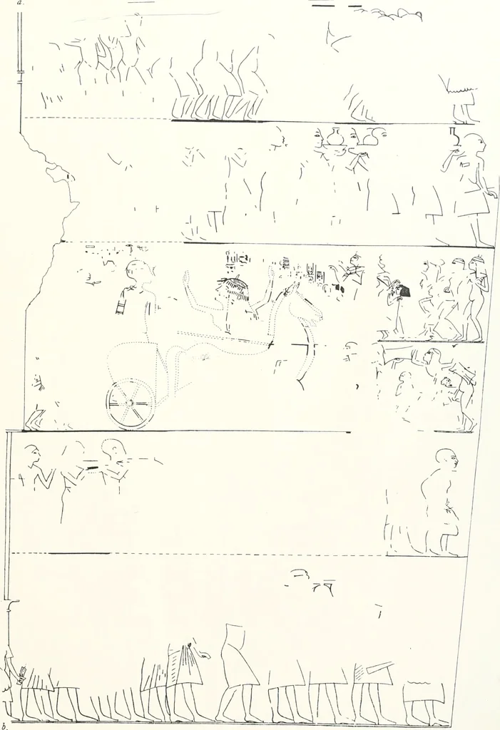 An illustration from The rock tombs of El Amarna, 1903, leaf 66