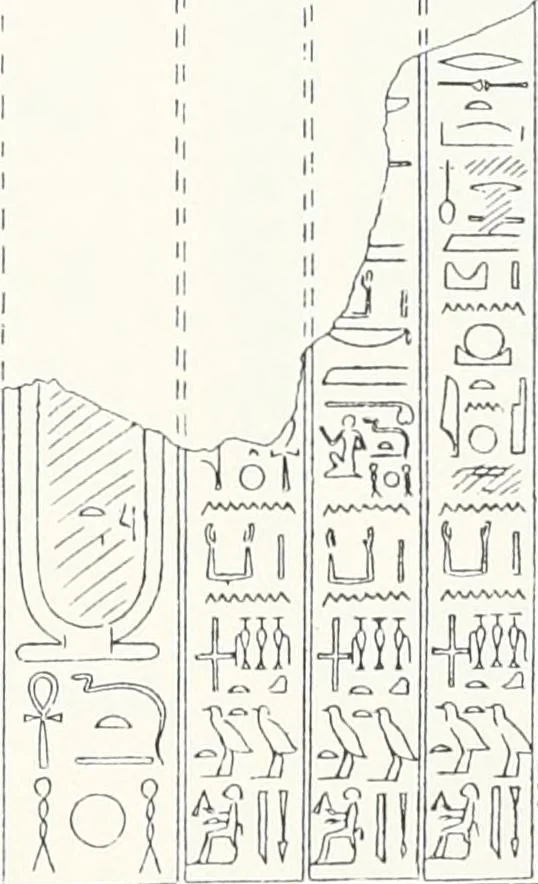 An illustration from The rock tombs of El Amarna, 1903, leaf 82
