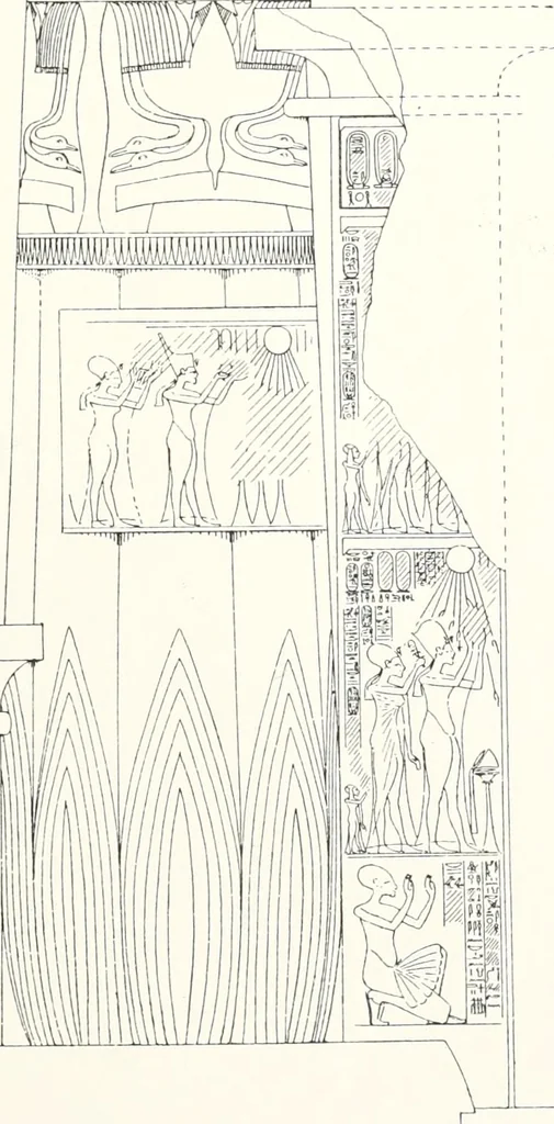 An illustration from The rock tombs of El Amarna, 1903, leaf 84