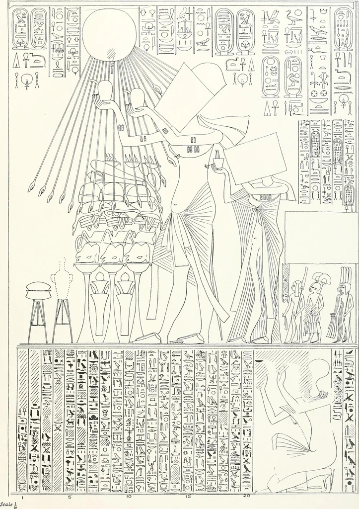 An illustration from The rock tombs of El Amarna, 1903, leaf 90